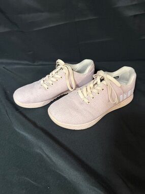 NOBULL Women's Pale Pink Lace-Up Sneakers